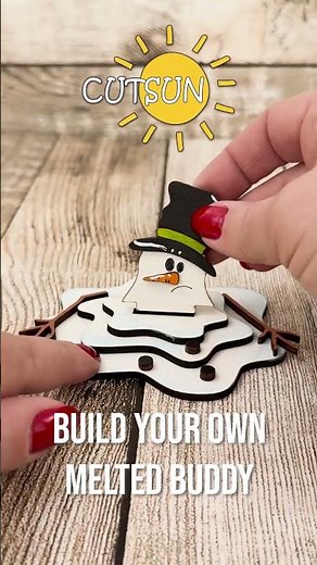 These melted snowmen designs are absolutely charming ⛄ #craftidea #seasonal #cute