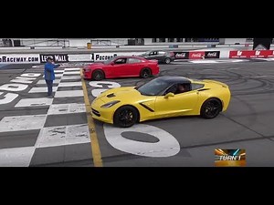 Charger SRT Hellcat vs Base C7 Corvette Stingray!! - Turn 1