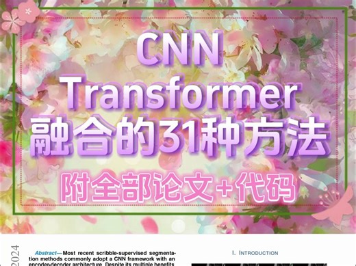 CNN-Transformer融合的31种方法（附全部论文+代码）