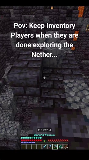 Keep Inventory Players: Exploring the Nether in Minecraft