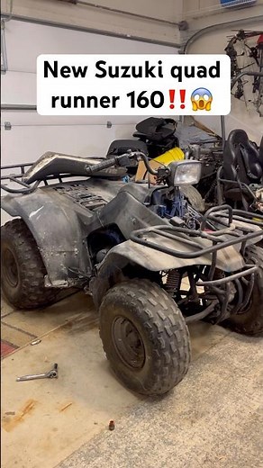 New Suzuki Quad runner 160! #suzuki #atv #utv #fourwheeler #quads