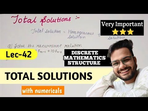 Total Solutions in Discrete Mathematics with Numericals 