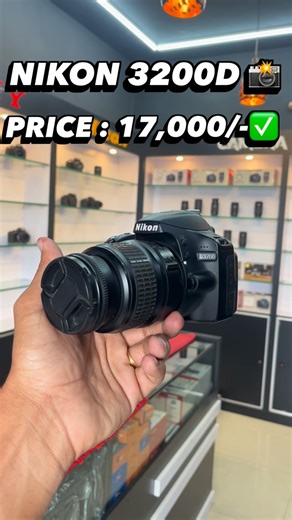 USED CAMERA SALES 📸 | NIKON 3200D📸 ▶️ RATE - 17,000/-✅ CAMERA WITH FULL KIT 💥 ▶️LENS 18-55MM ▶️BAG ▶️NECK STRAP ▶️CHARGER ▶️ADAPTER CABLE ▶️WARRANTY CARD 🔸... | Instagram