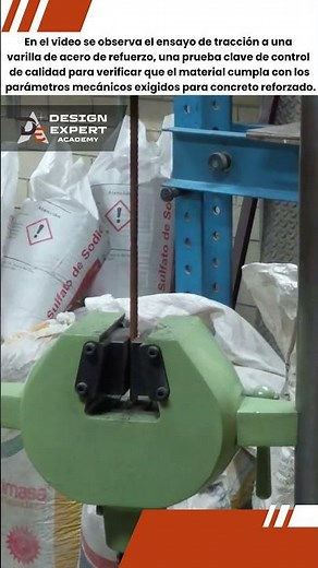 Ensayo de Tracción en Varilla: fy, fu y Ductilidad del Acero de Refuerzo 🔩📈🏗️| DesignExpert