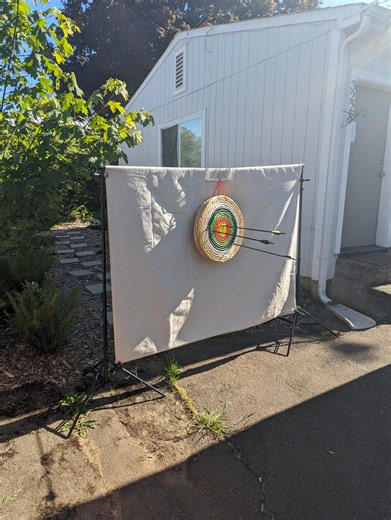 Portable Archery Backstop & Target Combo