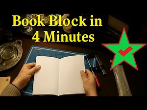 Super Method: Book Block Without a Press or Hassle. DIY Bookbinding