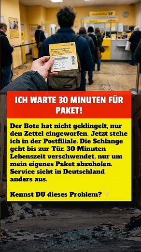 ICH WARTE 30 MINUTEN FÜR PAKET!