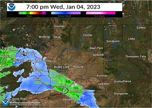 7.4K views · 121 reactions | Here comes the wintry mix! One model here showing snow spreading into much of Central and Northern Washington into Thursday AM, and mainly rain from the basin and Spokane area down to the Palouse. Pockets of freezing rain possible, especially Hwy 2 west of Spokane. | US National Weather Service Spokane Washington | Facebook