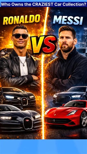 Ronaldo vs Messi – Who Has the CRAZIEST Car Collection? 🚗 #ronaldovsmessi #carcollection #goatdebate