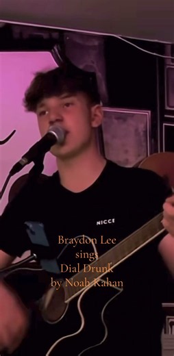 Braydon Lee sings Dial Drunk by Noah Kahan.