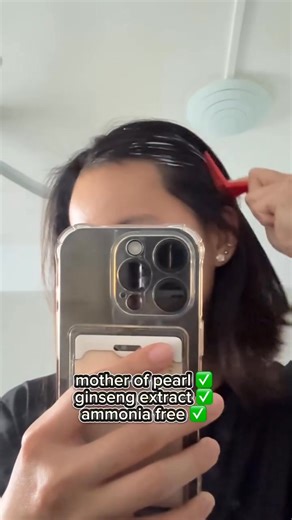 #5min hair dye with Revlon Top Speed. looks like I’m not the only one who likes shiny hair 🤭 get ready with Val and I for Chinese new year!!! so stoked that @revlonsg has the most convenient Topspeed dye for touchups and a fresher look 👀 100% coverage and glossier hair available at @watsonssg @guardiansg and online via RedMart, Lazada and Shopee, let’s get ready together 🪭🧧💄 #RevlonTopSpeed #5minHairColour #AmmoniaFree #HairColour #CNY2026 | Revlon Singapore