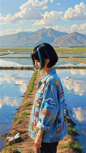 Sunlit Rice Paddies | Peaceful Lo‑Fi Anime Nature Loop