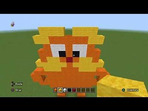How to build a lorax pixel art- minecraft tutorial