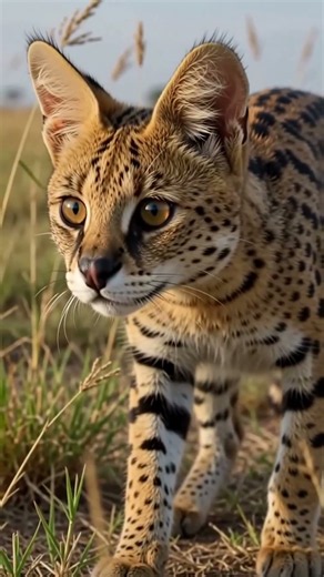 🦁 Serval Cat: Born to Hunt | Africa’s Silent Predator 🐆 #Shorts