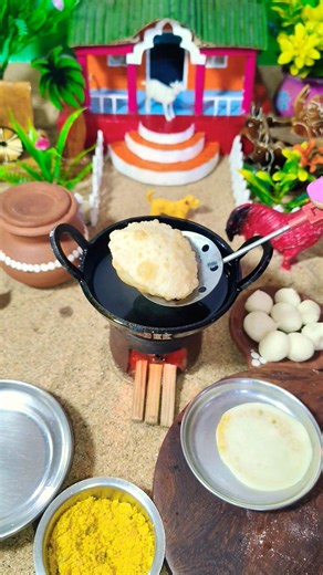 Mini Sattu Kachori 😍😇 #viral #viralshorts #trending #mini #miniature #dolls #dollhouse