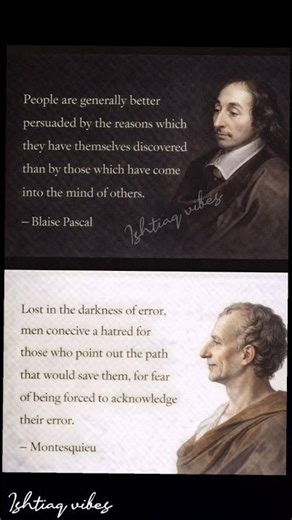 Two sharp observers of human nature.