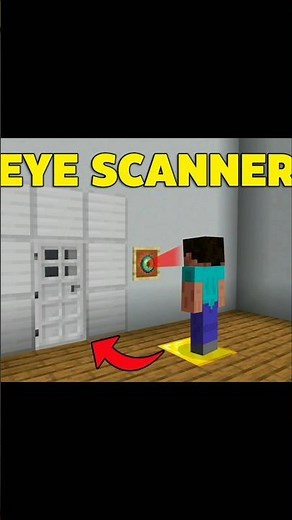 EYE SCANNER IN MINECRAFT 😯#minecraft #shorts