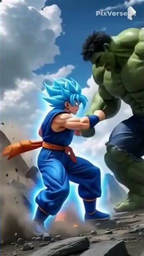 ⚡ Goku vs Hulk | Epic Final Battle | Who Wins? 💥#foryou #goku #trending