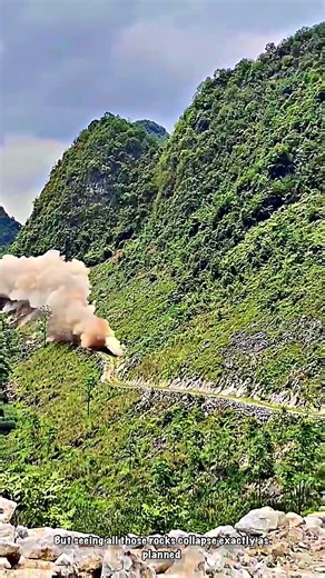 Controlled Precision: Large-Scale Rock Blasting