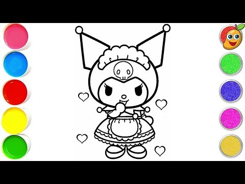 How To Draw Kuromi From Sanrio || Hello Kitty Kuromi Drawing Easy