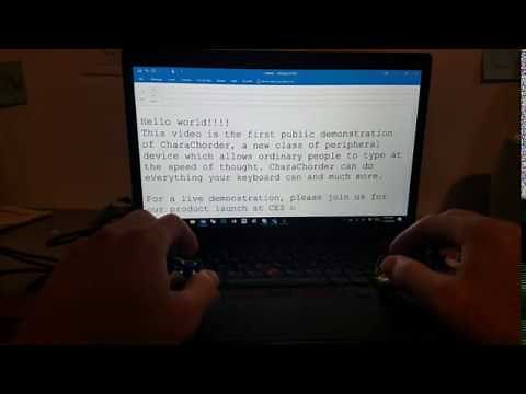 The First Ever Video Demonstration of CharaChorder!