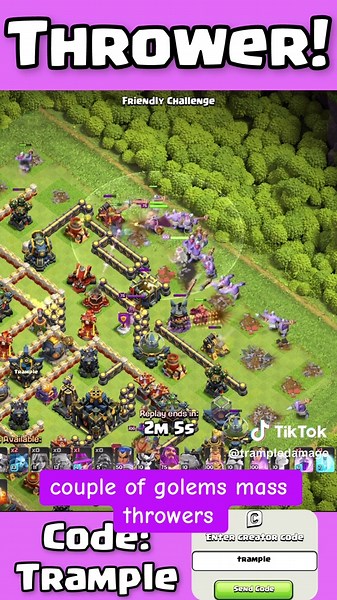 Clash of Clans Trample Damage on TikTok
