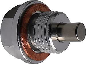 M16 X 1.5 Magnetic Oil Drain Plug Magnet for Subaru Volvo Nissan Toyota Sump Drain Nut Oil Drain Bolt w Copper Crush Washer