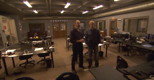 2014: On the set of "Homeland" with Mandy Patinkin