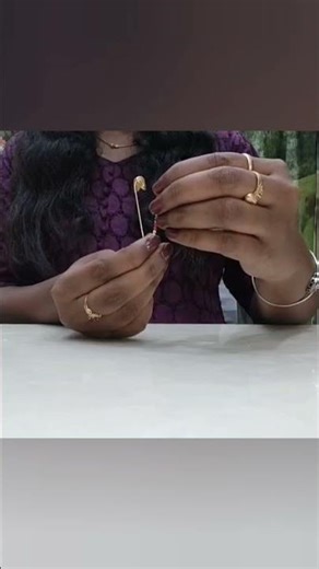 DIY safety pin beaded ✨🎀