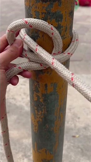 Easy and quick disassembly of the anchor bolt knot tying method