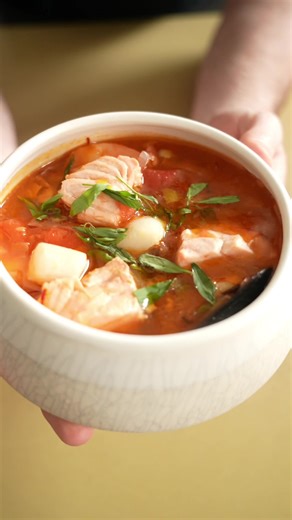 Easy Mediterranean Salmon Stew Recipe