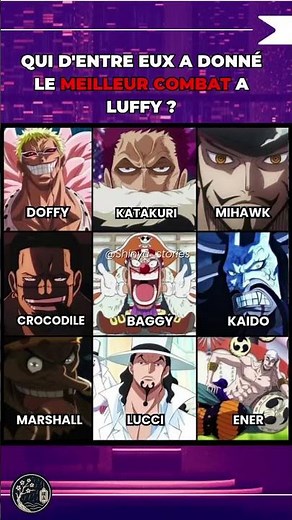 🏴‍☠️ L'Épreuve des Rois : Qui d'entre eux a donné le meilleur combat à Luffy ?
