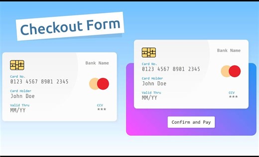 打造个性化网站结账体验：HTML与CSS信用卡付款表单定制教程 | 源码下载