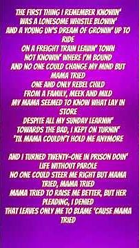 Merle Haggard Mama Tried Lyrics Released in 1968 Subscribe if you Love Music