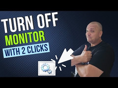 How to Turn off your monitor with just 2 clicks | Use batch file to turn off your monitor