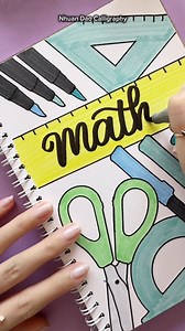 9.6K views · 31 reactions | Drawing a Simple & Clean Maths Cover (So Satisfying) #nhuandaocalligraphy #frontpage | Nhuan Dao Calligraphy | Facebook