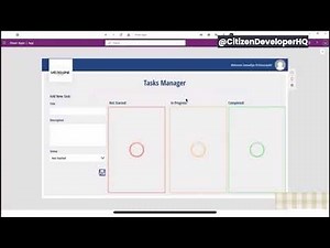 Create a Task Manager in Power Apps | 5 Minute Watch | CDHQ
