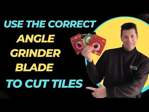 Use the correct grinder blade when cutting tiles, Stop chipping tiles