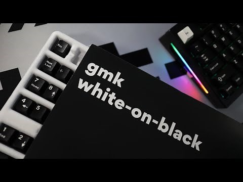 My first GMK Keycap Set! Is it worth it? GMK Keycap Review + White on Black Unboxing + Sound Test