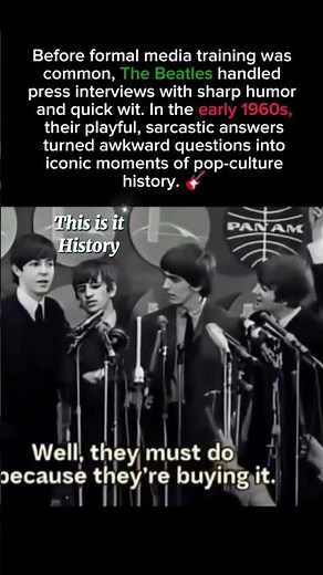 How The Beatles Handled Press Interviews Before Media Training #viral #beatles