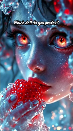 Mujer de Cristal comiendo fruta #Asmrsleepaidvideo #Creatividad #IA #asmrvideo