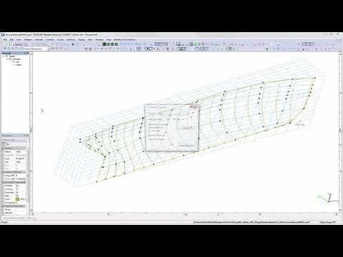 MAXSURF Modeler Workflow Example - NURBS Surface Model