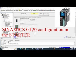 SINAMICS G120 configuration in the STARTER