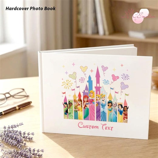 Personalized Disney Princess Autograph Book, Cinderella Belle Rapunzel Magic Kingdom Castle Disney Girl Trip Book, Disney Trip Memory Book - Etsy