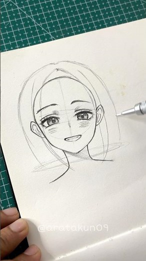 How to draw anime girl hair #howtodraw #tutorial #anime #hair #art