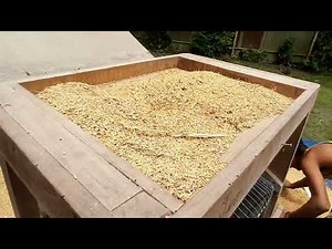 Homemade paddy winnowing machine