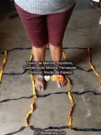 Vamos de treino de marcha, equilibro, propriocepção, coordenação motora. 😁👵🏾❤️‍🔥 #fisioterapia #reabilitação #explore #exercício #treino