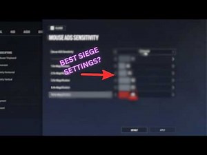 The BEST Settings Guide | R6 Siege Pro Settings