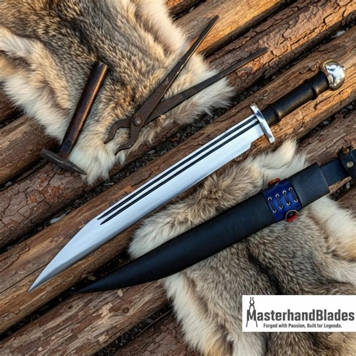 Long Seax Machete – 18" Hand Forged 5160 Leaf Spring Steel, Full Tang, Tempered & Sharpened Heavy Duty Working Blade - Etsy