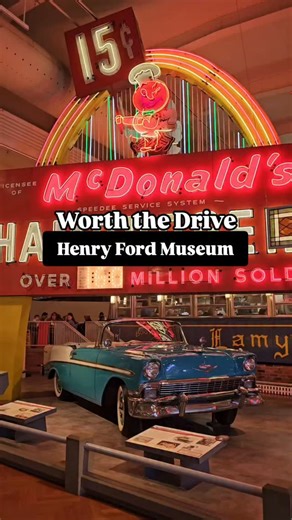 ⛽ Worth the Drive: @thehenryford ‼️ Did you know that the Henry Ford Museum is the largest indoor-outdoor museum complex in the entire country? Wow! You'll love seeing 🚌 Rosa Parks' bus 😲 JFK's Limousine 🪑 The Lincoln Rocker 🚗 Henry Ford's first automobile 🏠 Dymaxion House Plus all the hands-on exhibits! Comment "Ford" for more info | Hey Michigan